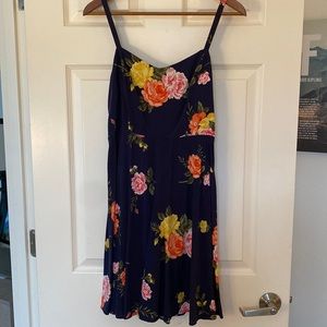 Navy floral sundress